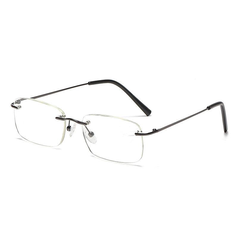 Metal Frame Rimless Reading Glasses Presbyopia Male Female Unisex Eyeglasses