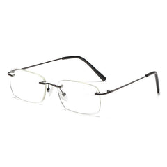 Metal Frame Rimless Reading Glasses Presbyopia Male Female Unisex Eyeglasses