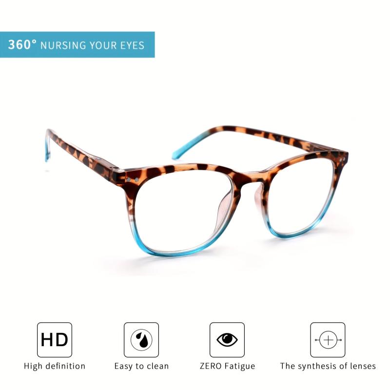 Vintage Reading Glasses Spring Hinge Ultra Clear Vision Bright Finish