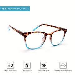 Vintage Reading Glasses Spring Hinge Ultra Clear Vision Bright Finish