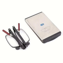 Rosewood Folding Reading Glasses Men Women Portable Ultra thin Anti Ray Eyewear