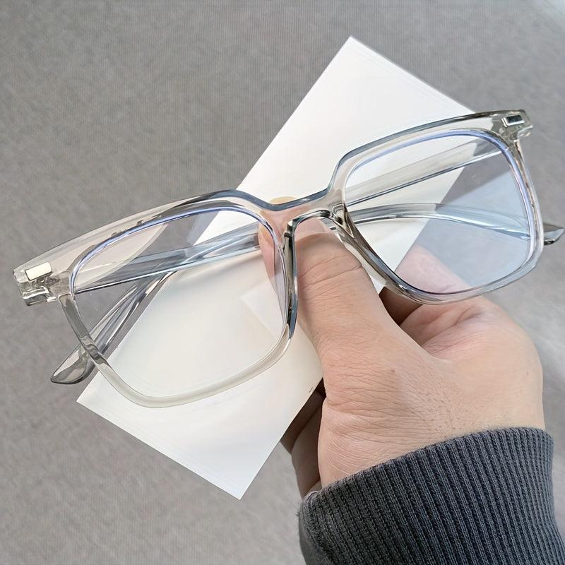 Y2K Style Light Blocking Glasses Clear Lens Reduce UV Glare
