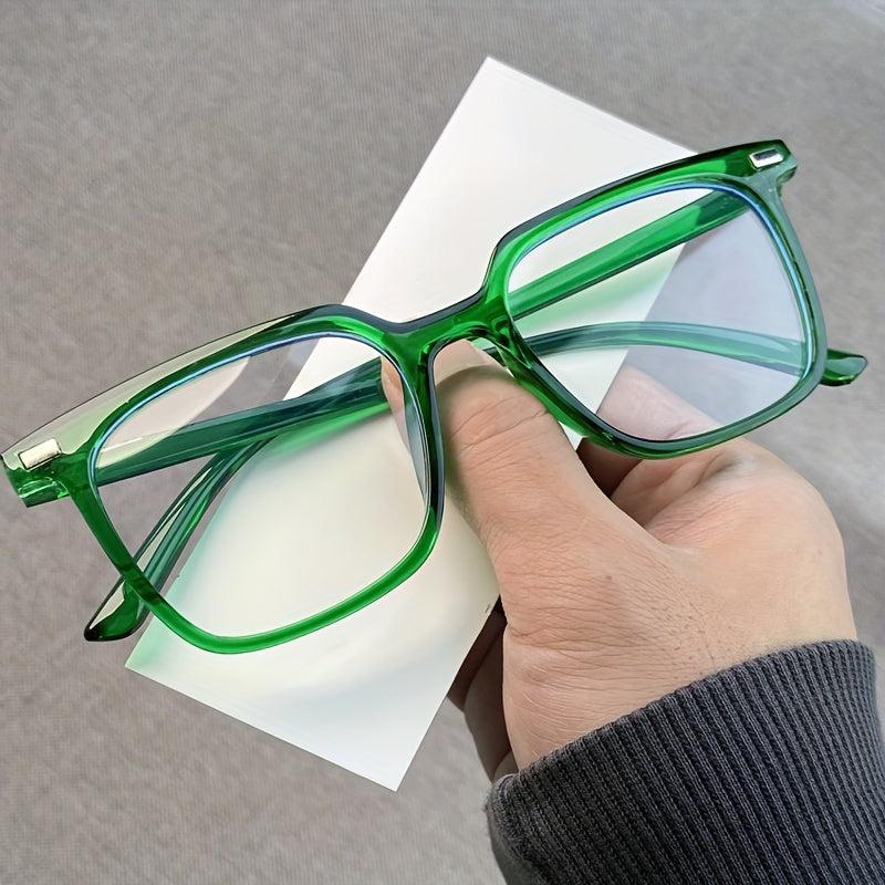 Y2K Style Light Blocking Glasses Clear Lens Reduce UV Glare