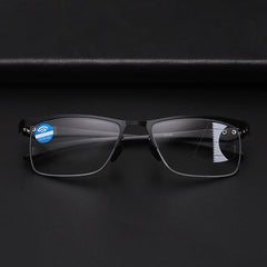 Metal Half Rim Progressive Lens Eyeglasses