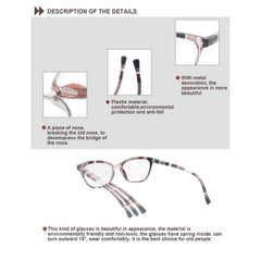 Women Reading Glasses Colorful Cat Eye Blacking Glasses For Reading