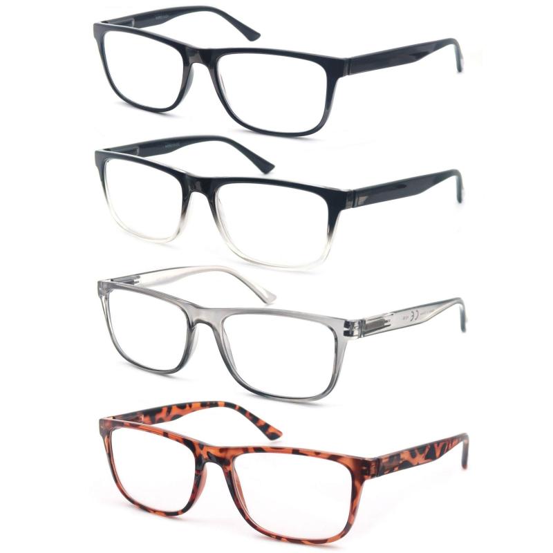 Large Oversized Square Readers Light Blocking Glasses for Men Women