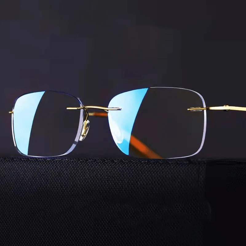 Metal Frame Light Blocking Reading Glasses Presbyopia Male Female Unisex