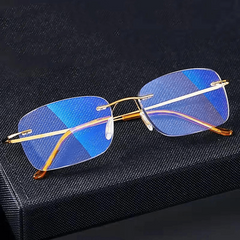 Metal Frame Light Blocking Reading Glasses Presbyopia Male Female Unisex
