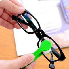 Mini Sunglasses Eyeglass Microfiber Cleaner Soft Brush