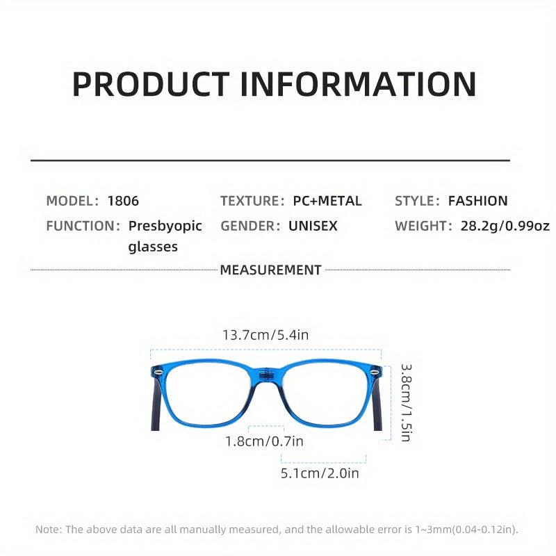 Adjustable Temples Magnet Folding Presbyopia Glasses