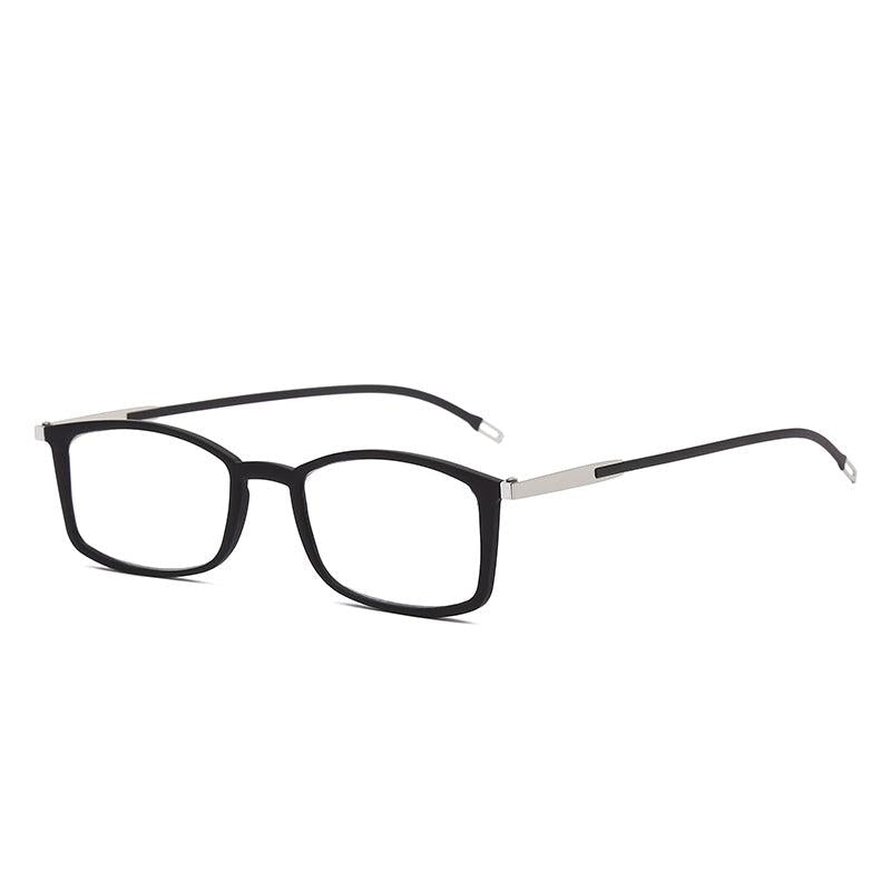 Metal Frame Reading Glasses with Case Sticker - Unisex Men Women