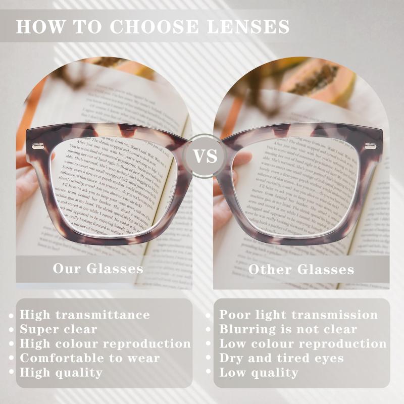 Opal Style Reading Glasses Square Readers Spring Hinge