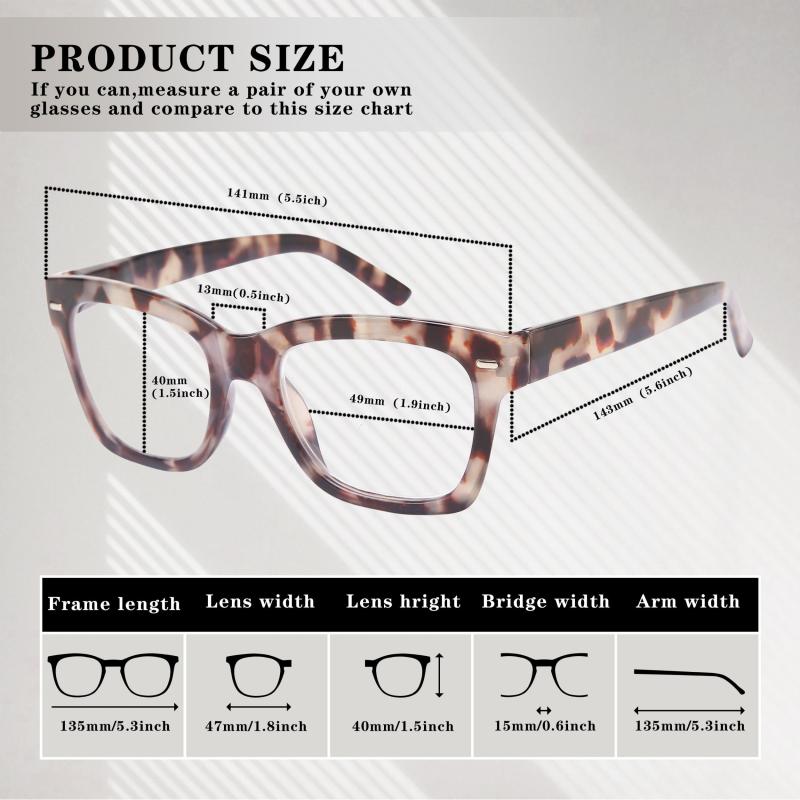 Opal Style Reading Glasses Square Readers Spring Hinge