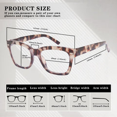 Opal Style Reading Glasses Square Readers Spring Hinge