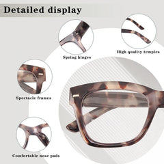 Opal Style Reading Glasses Square Readers Spring Hinge