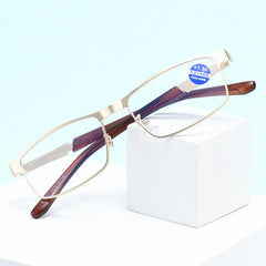 Metal Frame Light Blocking Spring Hinges Reading Glasses