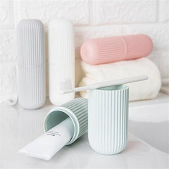 1pc Portable Toothbrush Storage Container Box Gargle Cup