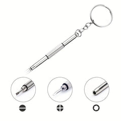 3-in-1 Glasses Watch Screwdriver Keychain