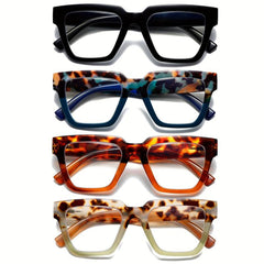 Stylish Oprah Style Women's Reading Glasses 4 Pack - Tortoiseshell