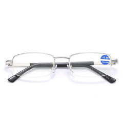 Metal Frame Light Blocking Reading Glasses 1.0-4.0 for Office Gaming
