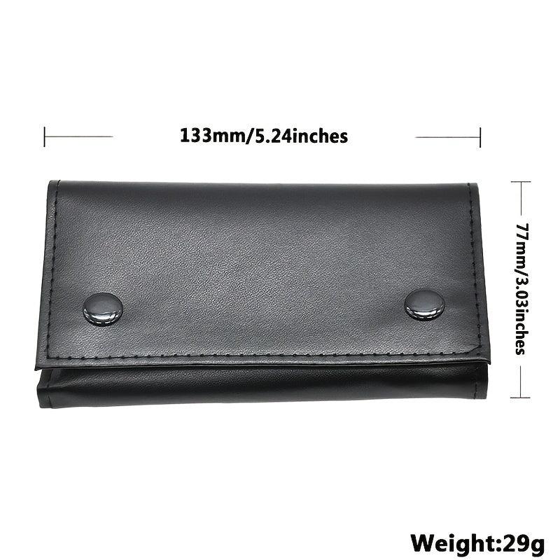 PU Leather Tobacco Pouch Bag Cigarette Rolling Pipe Case Wallet Zipper