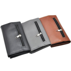 PU Leather Tobacco Pouch Bag Cigarette Rolling Pipe Case Wallet Zipper