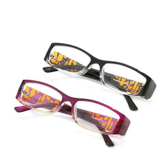 Squared Full Rim Frame Presbyopia Corrective Eyeglasses 1.0-4.0 Reading Glasses