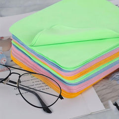 1pc Ultra Fine Fiber Glasses Cleaning Cloth Reusable Double Sided