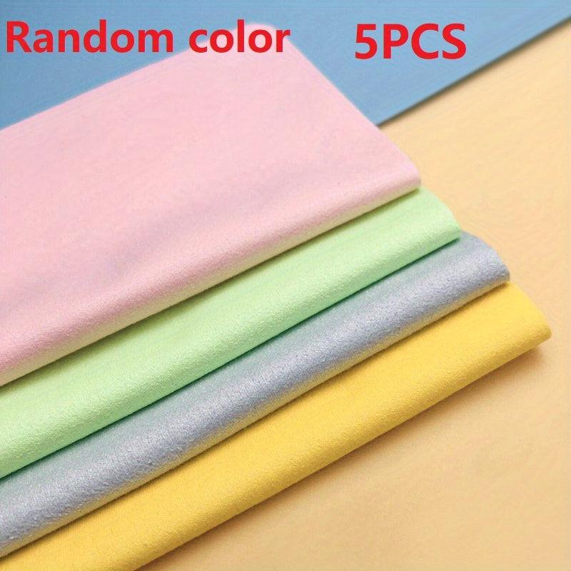 5pcs Ultra-fine Fiber Glasses Cleaning Cloth Jewelry Piano Screen Wiping