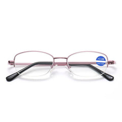 Metal Round Frame Gaming Glasses Light Blocking Lens Unisex Reading 1.0-4.0