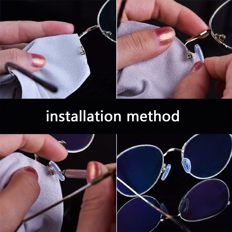 35 Pairs Non Slip Silicone Nose Pads For Glasses Repair Set For Sunglasses