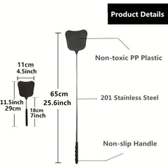 Telescopic Fly Swatter Set Durable Stainless Steel Handle
