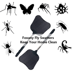 Telescopic Fly Swatter Set Durable Stainless Steel Handle