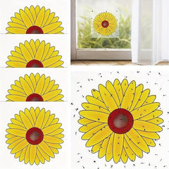 Floral Style Fly Trap Window Sticker, Indoor Fly Catcher, No Toxic, Odor-Free