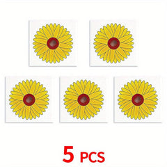 Floral Style Fly Trap Window Sticker, Indoor Fly Catcher, No Toxic, Odor-Free