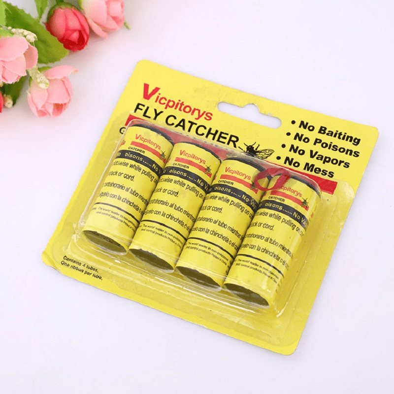16pcs Sticky Fly Traps Non Toxic Kitchen Hanging Farm Long Lasting Easy
