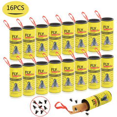 16pcs Sticky Fly Traps Non Toxic Kitchen Hanging Farm Long Lasting Easy