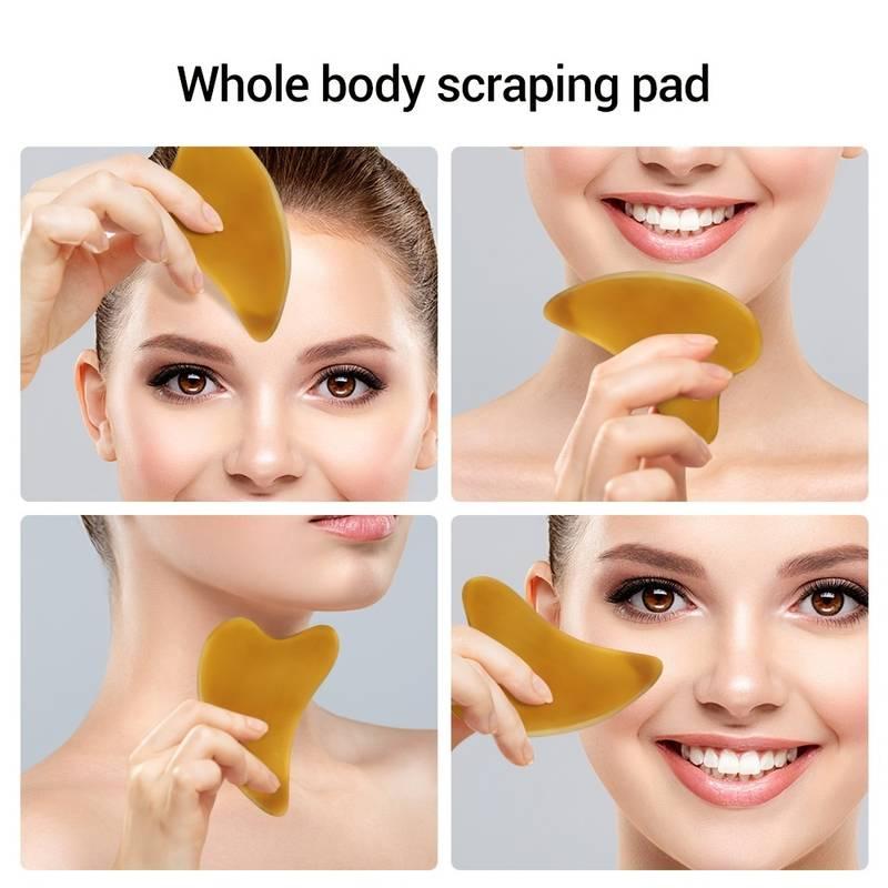 Horn Scraping Board Face Lift Massage Stick Set Eye Cream Massager