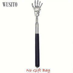 WUSITO Back Scratcher 4 Styles Stainless Steel Telescoping Massage Tool Gift Bag