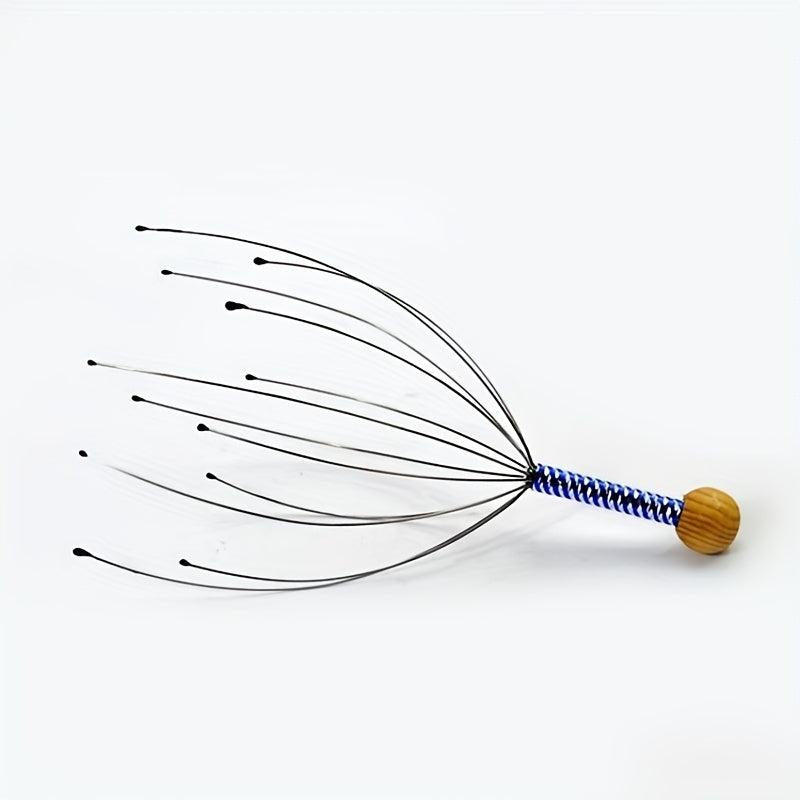 Octopus Head Scratcher Massager Stress Relief Clear Nerves