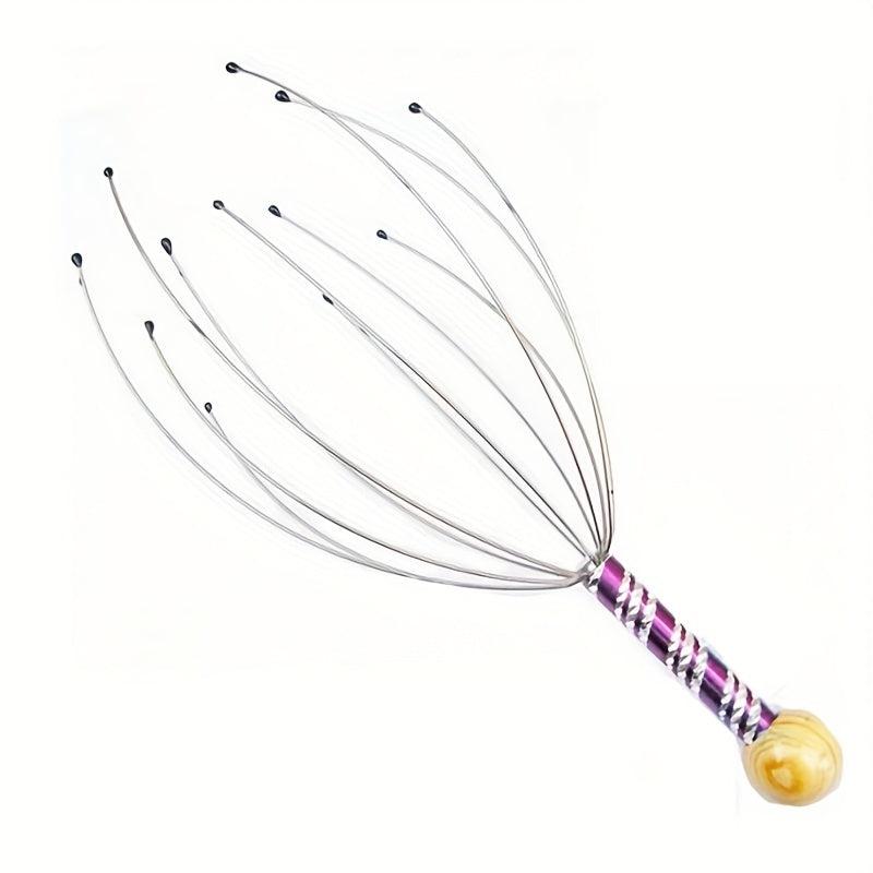 Octopus Head Scratcher Massager Stress Relief Clear Nerves