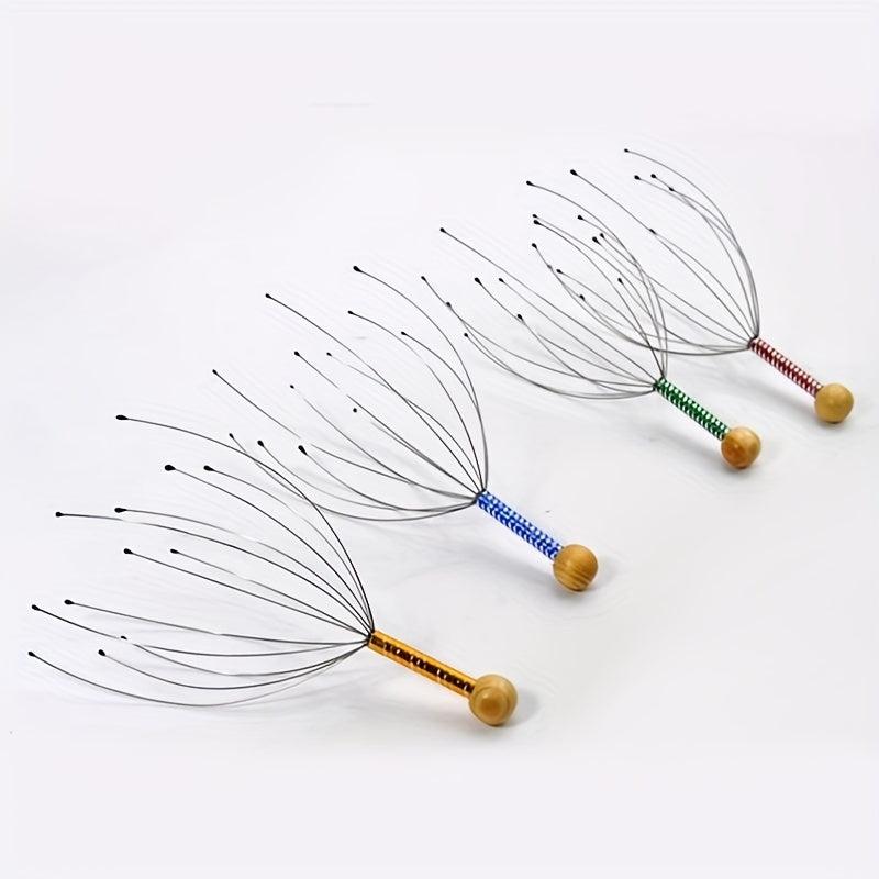Octopus Head Scratcher Massager Stress Relief Clear Nerves