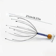 Octopus Head Scratcher Massager Stress Relief Clear Nerves