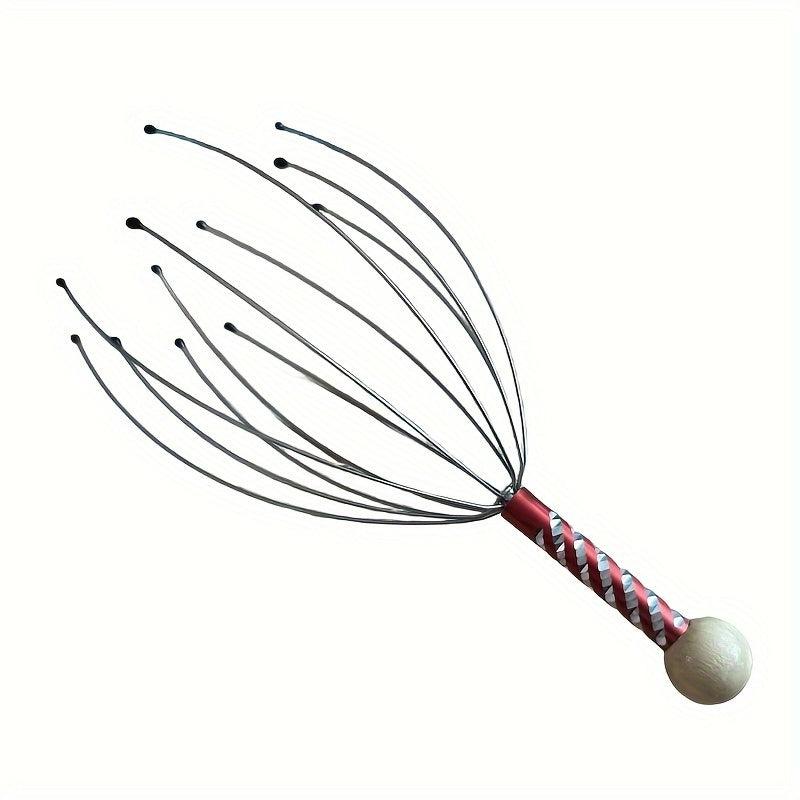 Octopus Head Scratcher Massager Stress Relief Clear Nerves