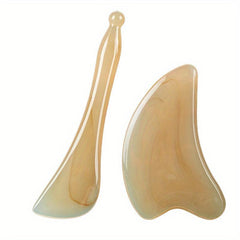 2pcs OX Horn Gua Sha Massage Tool for Face & Body Anti Aging Skin Care