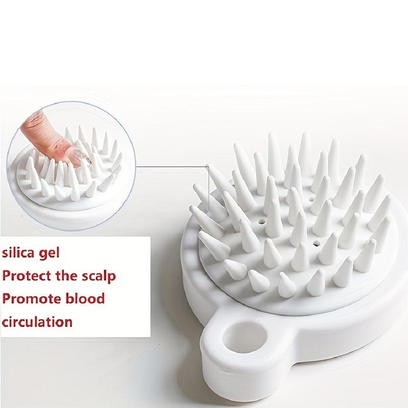 Silicone Head Massage Comb for Scalp Cleansing