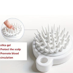 Silicone Head Massage Comb for Scalp Cleansing