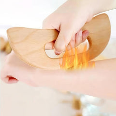 Wooden Gua Sha Tool Leg Arm Grab Massage Sandalwood Gua Sha Board