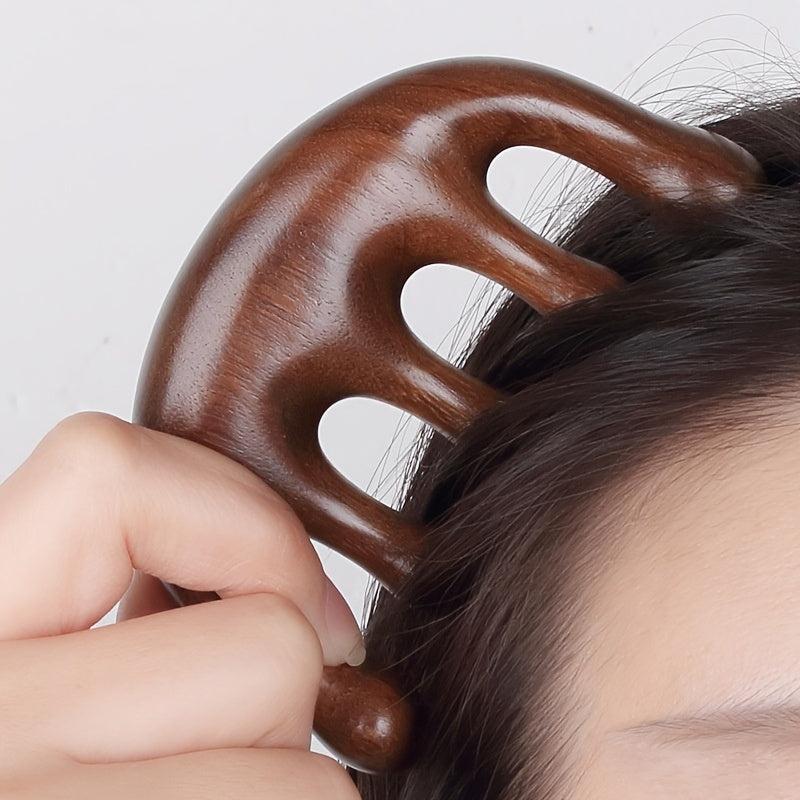 Wooden Massage Comb for Head & Scalp Relaxation