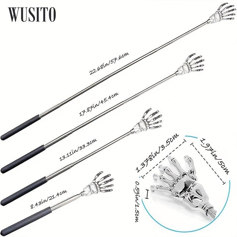 2 Pack Metal Telescoping Back Scratcher Portable Massage Tool
